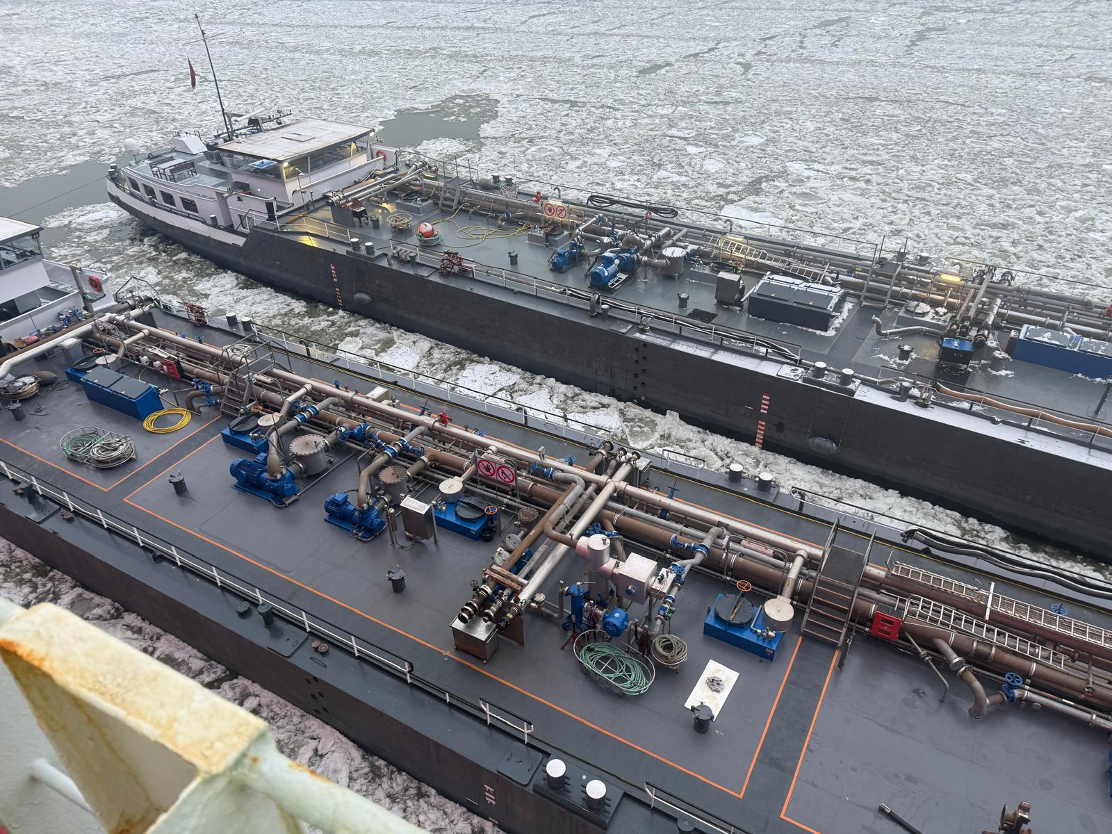 Vessel and port infrastructure at the terminal