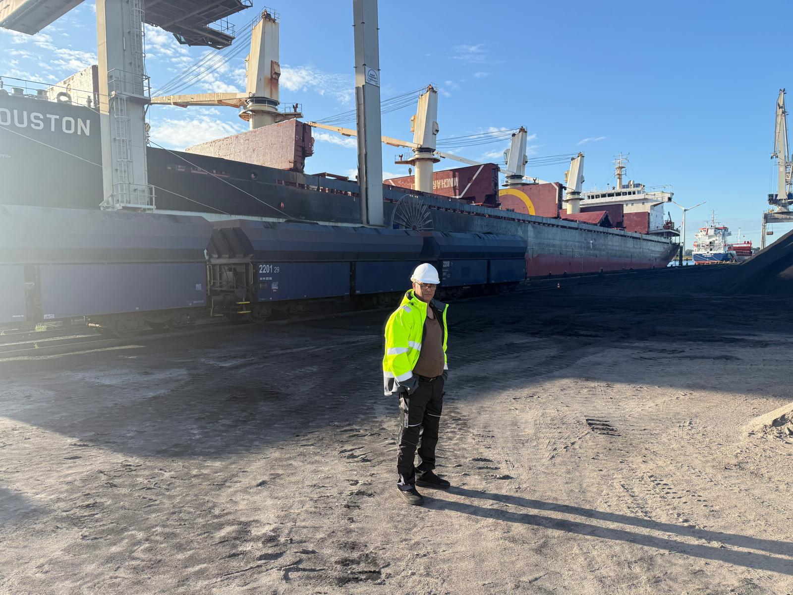Surveyor documenting structural damage on board during an investigation